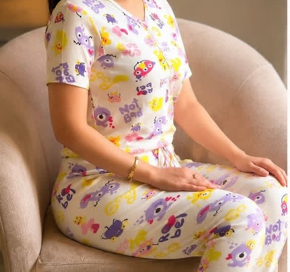ست تیشرت و شلوار زنانه کبریتی